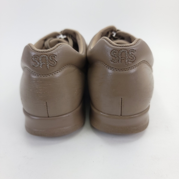 SAS Free Time Leather Diabetic Walking Shoes Grey Lace Up Womens Size 9 - Picture 4 of 7